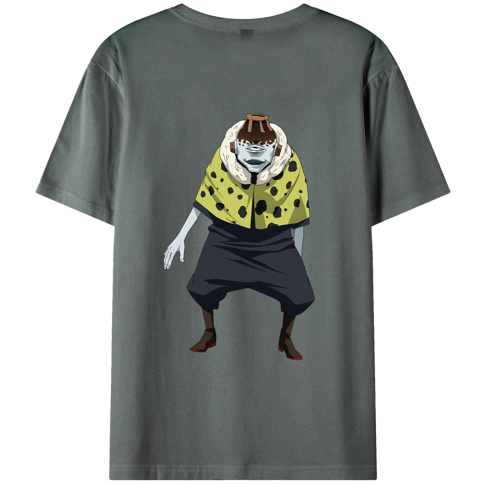 （画像用） 呪術廻戦 Jujutsu Kaisen 綿100％ メンズ半袖Tシャツ（バックプリント） 通気性